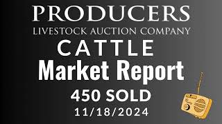 1182024  Cattle Market Report  Producers Livestock Auction Company [upl. by Olemrac]