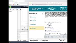 Minitab Testing Hypotheses about a Mean [upl. by Raimondo173]