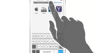 iPhone iPad Anleitung Browser Adresszeile Top Level Domain automatisch eingeben [upl. by Imekawulo545]