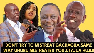 HON CATE WARUGURU CAUSES CONFUSION INFRONT OF DP GACHAGUA AS HE WARNS RUTO OVER MISTREATING GACHAGUA [upl. by Ttej]