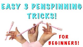 Easy 3 penspinning tricks Finger pass Triangle pass Iteza Basic tricks Learn how to spin a pen [upl. by Engleman691]