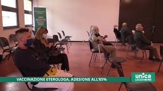 Vaccinazione eterologa nel lecchese adesione all85 percento [upl. by Jochebed]