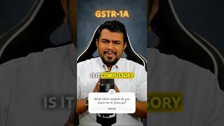 What is GSTR1A Is it Compulsory gstr1A gstupdates gstfiling [upl. by Anirbes]