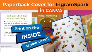 IngramSpark COVER with Duplex Printing in Canva for Childrens Book [upl. by Luis502]