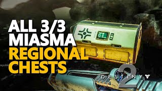 All Miasma Region Chests Destiny 2 [upl. by Wilber]