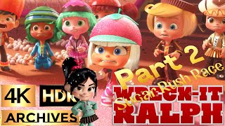 WreckIt Ralph  4K  HDR   Sugar Rush Racers All Scenes ● Part 2 of 2 ● 2012 [upl. by Anneis609]