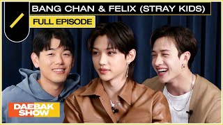 Stray Kids Bang Chan and Felix Catch Up with Eric Nam  DAEBAK SHOW S2 EP1 [upl. by Beryle]