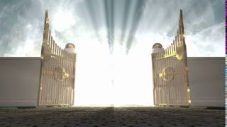 heavens golden gates opening to an ethereal light on a cloudy background EkMlbl0eg [upl. by Ireg]