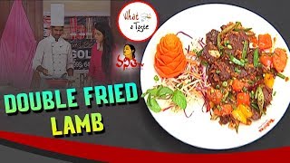 How to Make Double Fried Lamb Recipe  What A Taste  Vanitha TV [upl. by Cud]