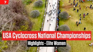 Highlights 2023 USA Cyclocross National Championships  Elite Women [upl. by Attena]