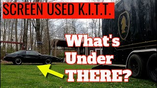 Screen Used KITT from Knight Rider  Underside Tour and Car Show PrepLoading into Trailer [upl. by Magdala]