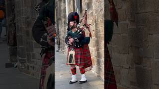 Edinburgh Bagpiper  Scottish bagpipes edinburgh travel edinburghlife scottishholidays [upl. by Irec384]