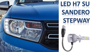 Sostituire le lampadine ad incandescenza anabbaglianti con fari LED H7 su Dacia Sandero Stepway 2017 [upl. by Selrhc]