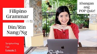 Tutorial Filipino Grammar Lessons  DinRin NangNg ano ang pagkakaiba [upl. by Zilevi]