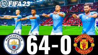 FIFA 23  MESSI RONALDO MBAPPE NEYMAR ALL STARS  MAN CITY 640 MAN UTD  UCL FINAL [upl. by At]