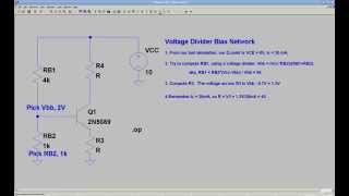 Bias Network Design in LTSpice [upl. by Ybbor]