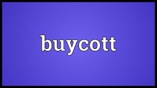 Buycott Meaning [upl. by Nitram]