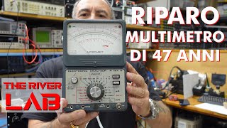 Multimetro Elettronico Unaohm R 127 D elettronica vintage riparazione [upl. by Bary354]