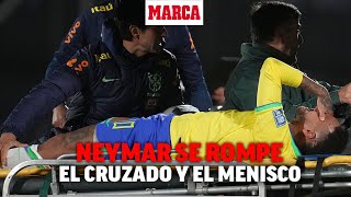 Grave lesión de Neymar se rompe el cruzado y el menisco I MARCA [upl. by Naeruat319]