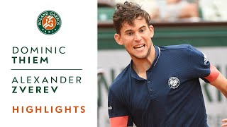 Dominic Thiem vs Alexander Zverev  QuarterFinal Highlights I RolandGarros 2018 [upl. by Lundquist]