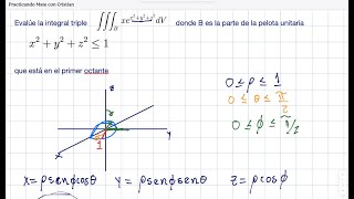 Integrales triples en coordenadas esféricas 1 [upl. by Ross]