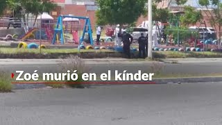 TRISTE REGRESO A CLASES  Zoé de 5 años de edad murió asfixiada tras caer de una resbaladilla [upl. by Aleen]