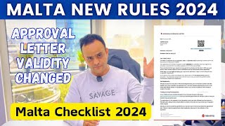 Malta New Rules for Work Visa Application amp Document Checklist 2024  Tabrez Malik [upl. by Besse491]