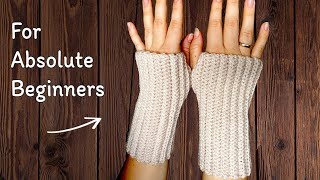 SO EASY Cute Crochet Fingerless Gloves [upl. by Deanna]