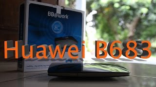 Router Huawei B683 Dicoba test speed [upl. by Yrrem]