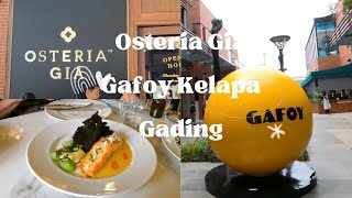 Osteria Gia Gafoy kelapa gading Tempat viral yang baru di kelapa gading [upl. by Juan]