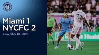 Match Highlights  Inter Miami CF 12 NYCFC  November 10 2023 [upl. by Aremihc]