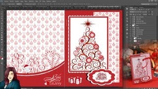 Tutorial Photoshop Tarjeta de Felicitacion Navidadeña [upl. by Hum]