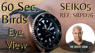 SEIKO 5 AUTOMATIC WRIST WATCH PREVIEW REVIEW  SRPD76K1F ROSE GOLD ROLEX YACHTMASTER ALTERNATIVE [upl. by Yelhak]