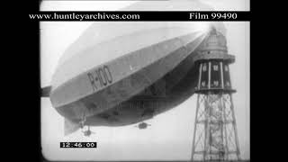 R100 and R101 Airships Archive film 99490 [upl. by Elehcim520]