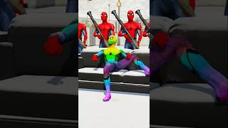 GTA 5 VENOM KILL SPIDERMAN KID PART 10 shorts gta5 cartoon spiderman [upl. by Laddie]