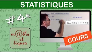 LE COURS  Statistiques  Quatrième [upl. by Celka442]