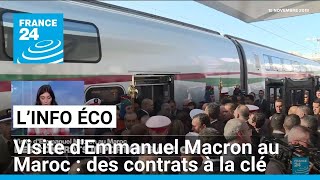 Visite dEmmanuel Macron au Maroc  des contrats importants à la clé • FRANCE 24 [upl. by Geerts]