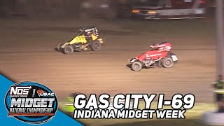 HIGHLIGHTS USAC NOS Energy Drink National Midgets  Gas City I69 Speedway  June 7 2023 [upl. by Llertnom]