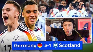 GERMANY DOMINATE 51 EUROS 2024 GERMANY VS SCOTLAND REACTION [upl. by Llorrac]