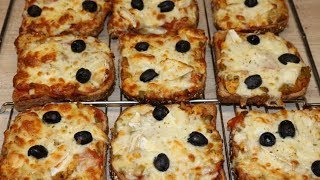 PIZZA PAIN DE MIE AU POULET FACILE CUISINERAPIDE [upl. by Pavior]