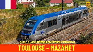 Cab Ride Toulouse  Mazamet TER Occitanie France train drivers view in 4K [upl. by Olraced]