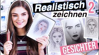 GESICHTER REALISTISCH ZEICHNEN  Portrait Tutorial amp Tipps für Anfänger Teil 2  ImJette [upl. by Cran]