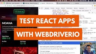 Test React Apps with WebdriverIO [upl. by Ruhtracm]