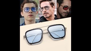 UNBOXINGEDITHGlassesSpiderManGlassesFarFromHomePeterParkerIronManTONYStarkSunglasses [upl. by Yelac]