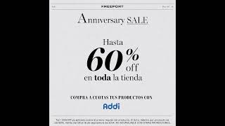 Anniversary Sale Freeeport Toda La Tienda Con Descuento [upl. by Eskill735]