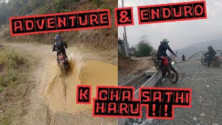 CRAZY ADVENTURE RIDE IN NEPAL POKHARAENDURO KO PRACTICE [upl. by Gustave]