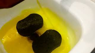 Black sponges yellow foam ASMR 😍😍😍 [upl. by Yrrab]