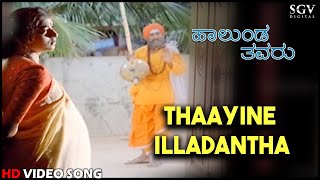 Halunda Thavaru Kannada Movie Songs  Thaayine Illadantha HD Video Song  DrVishnuvardhan Sithara [upl. by Tal695]