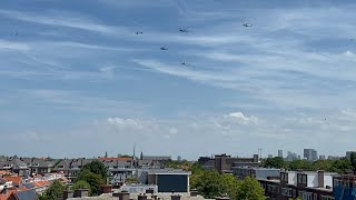 Flypast Nederlandse Veteranendag in Den Haag 2024 [upl. by Enamrahc]