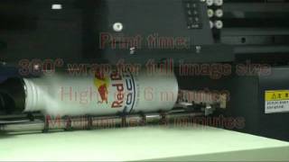 Mimaki UJF3042 Rotary Inkjet Printer [upl. by Sudaorb]